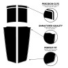 Avery GLOSS BLACK - Camaro RACING STRIPES Rally Decal 2010-2015