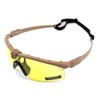 Nuprol Battle Pro Eye Protective Airsoft Glasses; Tan; Standard Type;