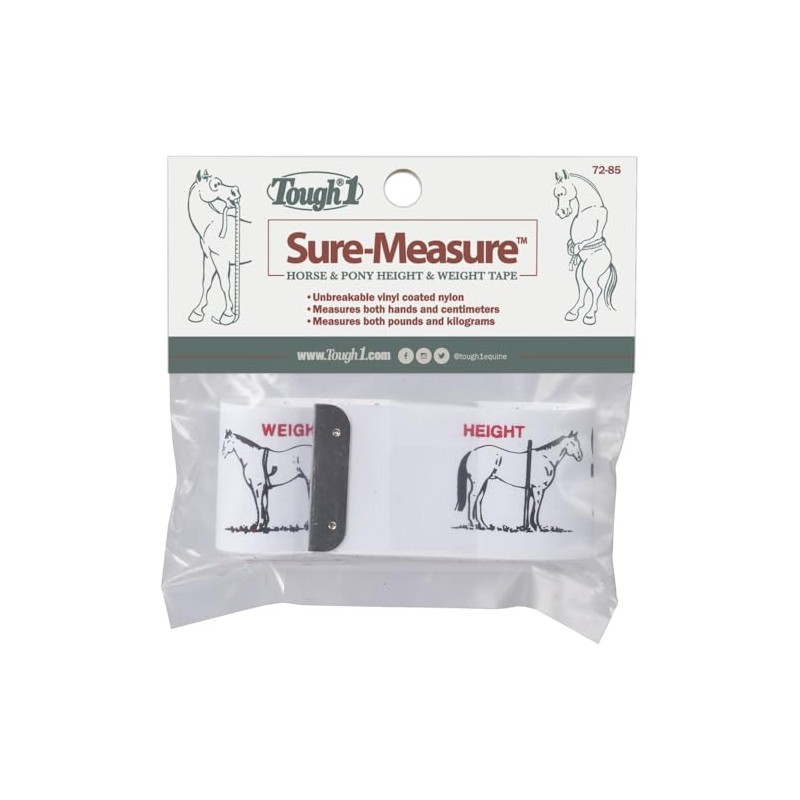 Tough 1 Sure Measure Horse and Pony Height/Weight Tape