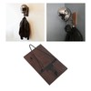 Motorcycle Helmet Rack with Jacket Hook Wood and Iron Wall
