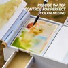 LIGHTWISH Travel Watercolor Palette Box, All-in-One Portable Watercolor Kit with