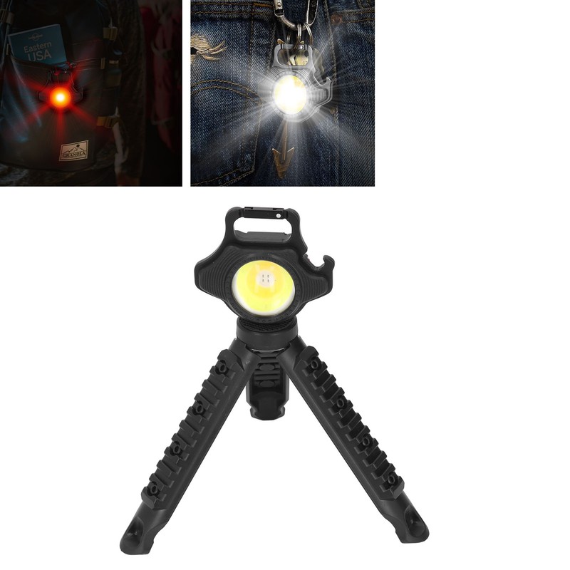 COB Small Flashlight 500LM Rechargeable Portable Mini Pocket Light with