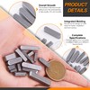 Rustark 140Pcs 16 Sizes Key Stock Keystock Assortment Kit Round