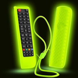 Case for  TV Remote, Cover for  Remote Control for  TV Universal Replacement  Sleeve  with Lanyard Glow in The Dark Blue - Color: Green