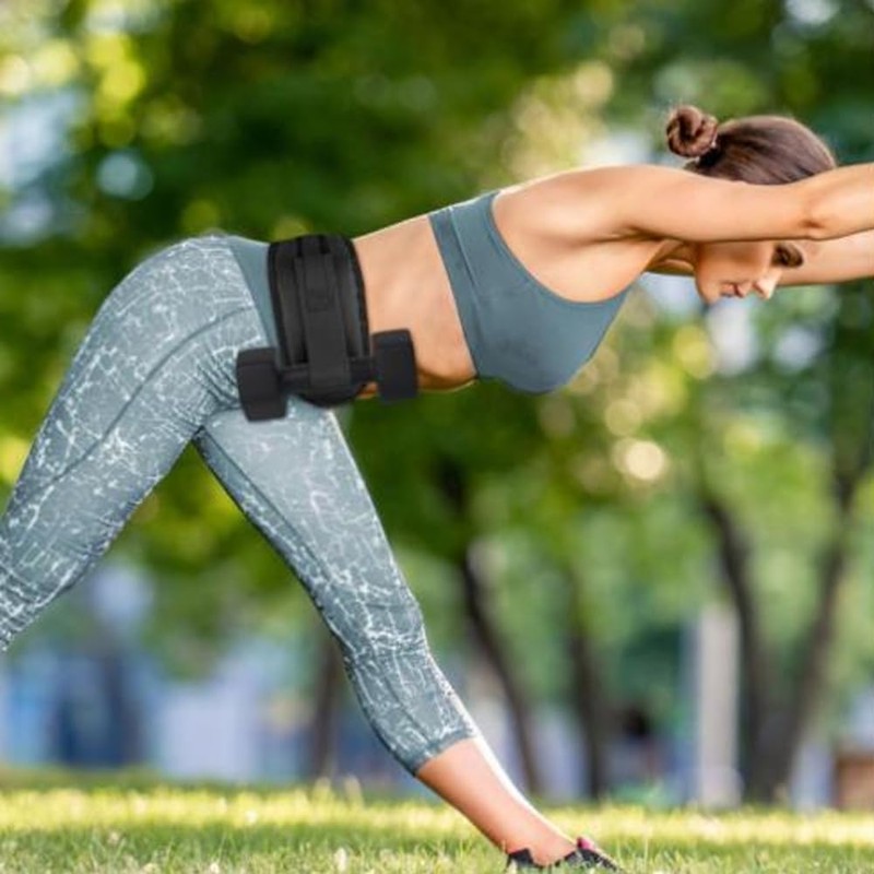 MTSDM Hip Thrust Belt, Portable Adjustable Exercise Hip Thrust Belt,
