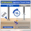 #8 Pocket Hole Screws 1-1/4 Inch, 640Pcs Coarse Thread Wood