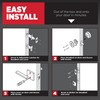 Kwikset Sedona Front Door Lock Handle and Deadbolt Combo Set,