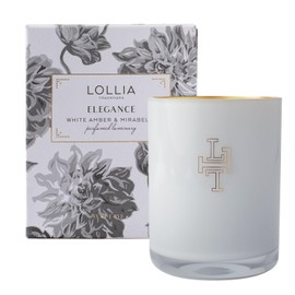Lollia Elegance Luminary, 11 oz – 70 Hour Burn Time – All-Natural Soy Wax & Coconut Wax Blend, Scented, Luxury, Long Lasting Candles, Soy Candles