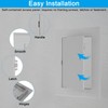 PATIKIL 4x4 inch(95x95mm) Removable Hinged Access Panel, ABS Plumbing Access