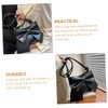 SHOWERORO Pu Leather Bowknot Shoulder Bag Stylish Crossbody Purse for