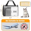 Cat Carrier with Litter Box, Expandable Cat Travel Carrier for