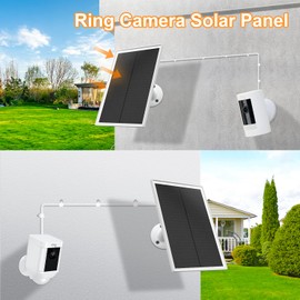 OuOudoit Ring Camera Solar Panel, Compatible with Ring Stick Up Cam Battery, Ring Spotlight Cam Battery, Not for Spotlight Plus/Pro, Waterproof, 6W Fast Charging, DC3.5mm Plug (3Pack)