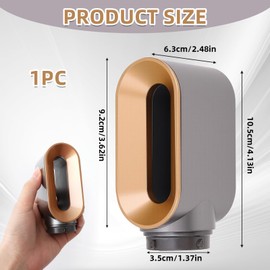 Trocknerdüse für Dyson, Pre-Styling Trockner für Dyson Airwrap Styler HS01 HS05, Aufsatz Haartrockner-Düsen Ersatz Zubehör, Gleichmäßige Luftstromverteilung, Schnelles Trocknen der Haare(Golden)