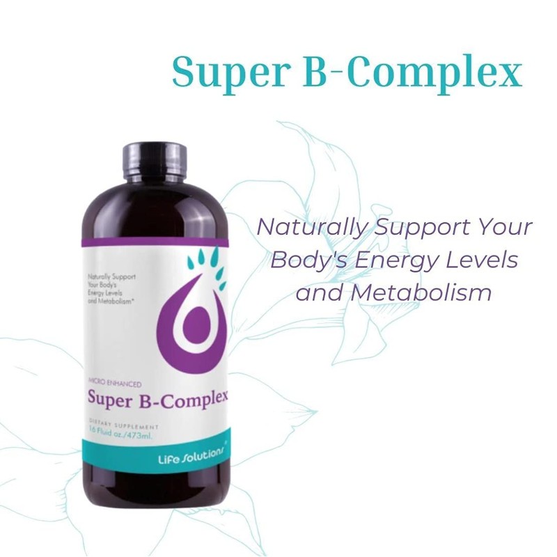 Life Solutions - Liquid Super B-Complex - 16 Oz. Naturally