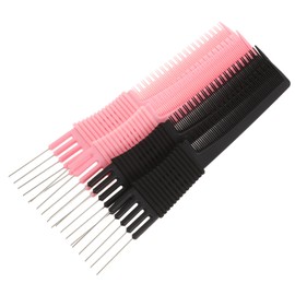 SAFIGLE Hair Braiding Tools 4pcs Carbon Fiber Hair Combs for Teasing and Parting