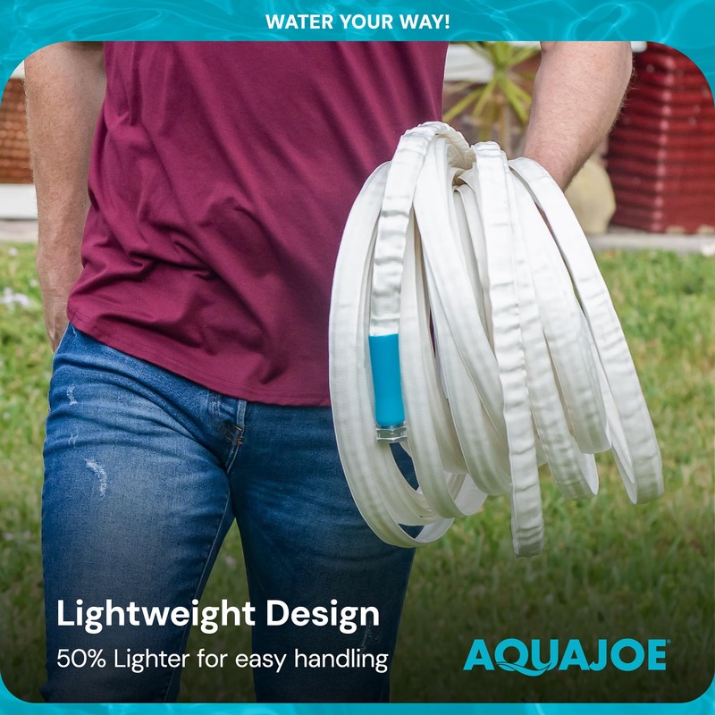 Aqua Joe RV Water Hose with Flexible Marine-Grade Fiber Jacket,