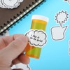 Mabor 180Pcs Blank Bubble Sticker Labels to Write on Decorative