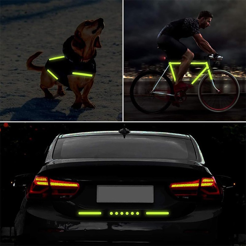 GOODCHI Reflective Tape, Reflective Sticker, Fluorescent Tape, Luminous Tape, Warning