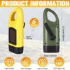 Mudder 6 Pcs Hand Crank Solar Powered Flashlights Emergency Rechargeable