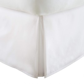 ienjoy Home IEH-BEDSKIRT-TWIN-WHITE Home Collection Pleated Bed Skirt, Twin, White