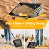 Pugala 5-in-1 Large Chicken Poop Scooper & Rake – 24"