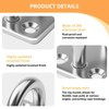 4PCS M6 Heavy Duty Pad Eye Plate 304 Stainless Steel