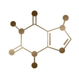 Applicable Pun Caffeine Molecule Coffee Energy - Chemical Compound  Copper 6 Inch Vinyl Decal