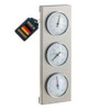 TFA 20.2034.02 White Scale 3 Dial Outdoor Analogue Barometer Weather