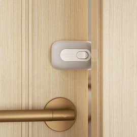 SAFELON Baby Safety Door Pinch Guard, Door Safety for Children, Baby Proof Door Slam Stopper, Door Stopper for Kids, Door Finger Guards for Kids, No Serews& Tools (Grey) (1 PCS)