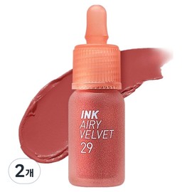 Peripera Ink The Airy Velvet Lip Tint, 29 Fig, 2 pcs / 페리페라 잉크 더 에어리 벨벳 립틴트, 29 너지금무화과, 2개