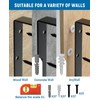 12-Pack 11 Inch Heavy Duty Shelf Brackets, Large Floating Wall