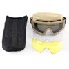 Feyachi Airsoft Goggles Tactical Military Protective Glasses with 3 Interchangeable