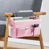 YOUDENOVA Bedside Caddy with 5 Pocket, Bedside Storage Organizer for