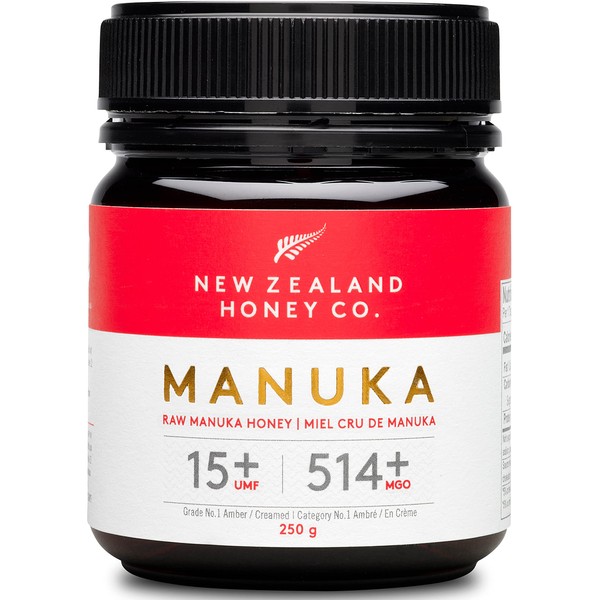 New Zealand Honey Co. Raw Manuka Honey UMF 15+ | MGO 514+, UMF Certified / 250g