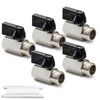 Bwintech 2 pieces 3/8 inch BSP female x male thread