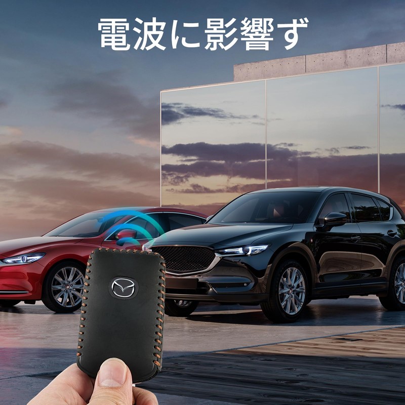 [COM4SPORT] Mazda Key Case Genuine Leather CX5 Roadster Leather Key