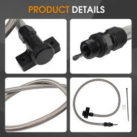 AceRide 22200 Locking Braided Automatic Transmission Dipstick Compatible with Ford F-150 Trucks 2010-2017 with The 6R80, 10R80, 4R70E and 4R75E transmissions