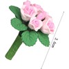1:12 Scale Dollhouse Miniature Resin Roses, Artificial Mini Flowers for