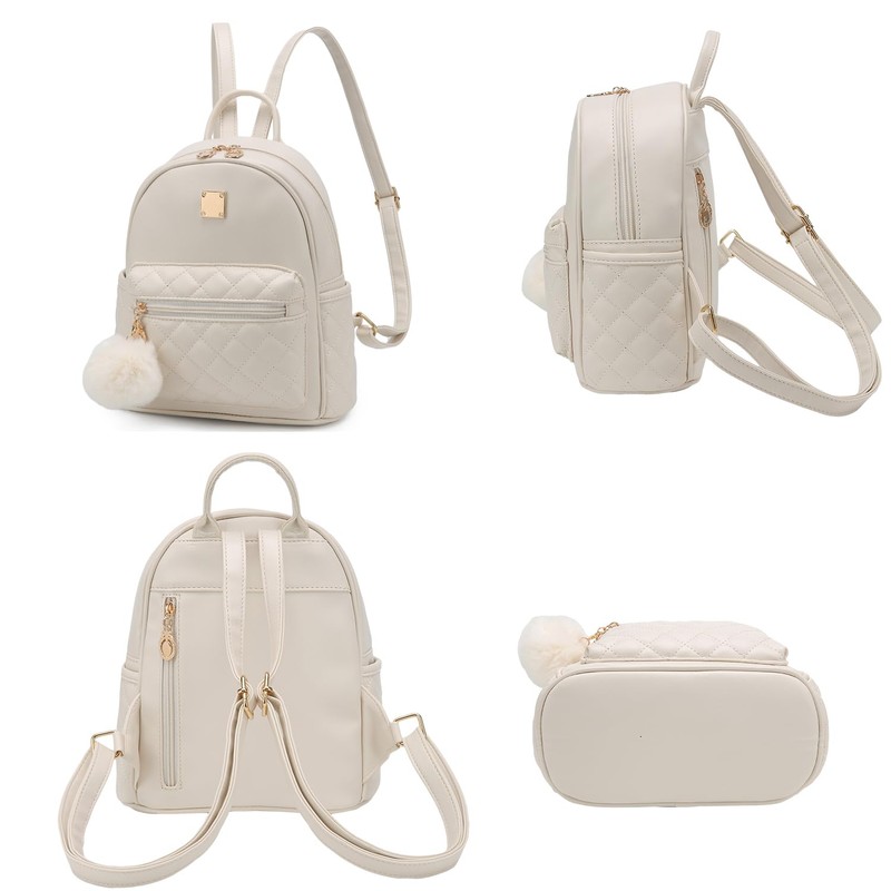 Barsine Girls Fashion Mini Backpack Purse Small Cute Plaid Leather