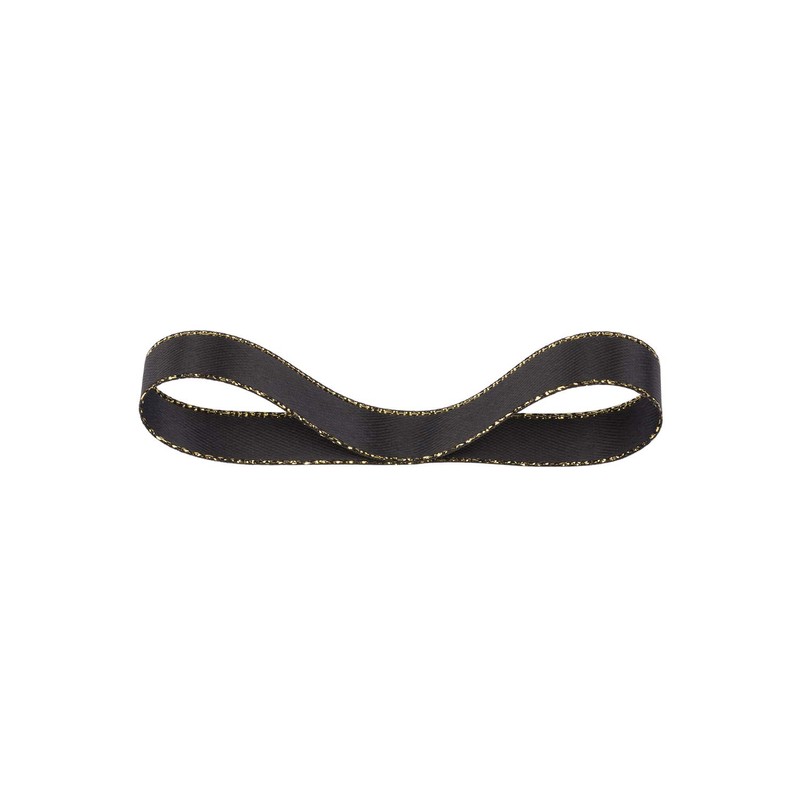 IDECORRIBBONS Width 0.4 inch (9 mm) Double-sided Satin Gold Edge