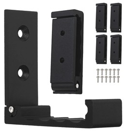 Folding Hooks, Sunsay 6 Pack Wall Hooks for Hanging Heavy Duty, Black Wall Hooks for Hanging Coats, Towel, Hangers, Hat, Backpacks, Bag Hooks for Wall, Headphones Holder Headset Wall Hanger Hook