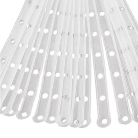 ArrErr 30 Pack Hanger Display Strip Extender Room-Saving 18'' 13 Holes Coordinate Stand Connector Hanger Holder Organizer for Clothes Outfits Closet Retail Stores Suits Coats Pant