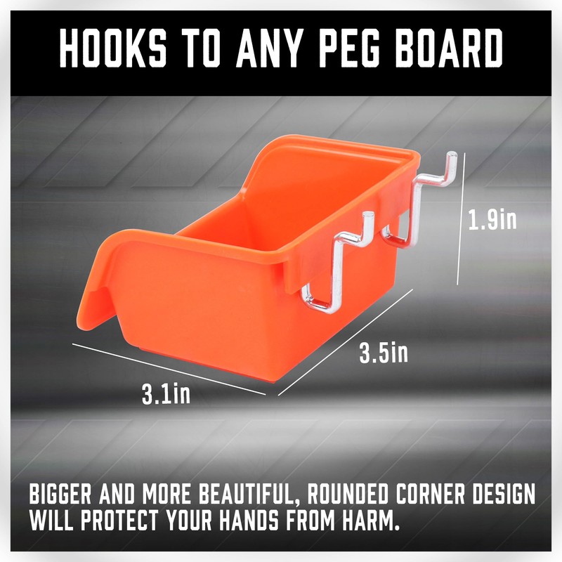 HORUSDY 150 PCS Pegboard Hooks Assortment Kit – 15 Types