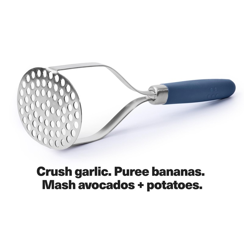 Misen Masher – Durable Stainless Steel Head, Ergonomic Non-Slip Handle