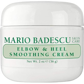 Mario Badescu Crema suavizante para codos y talones, fórmula rica y espesa con ácido salicílico exfoliante, cuidado de los pies durante la noche para piel agrietada, seca y áspera, 56 gr