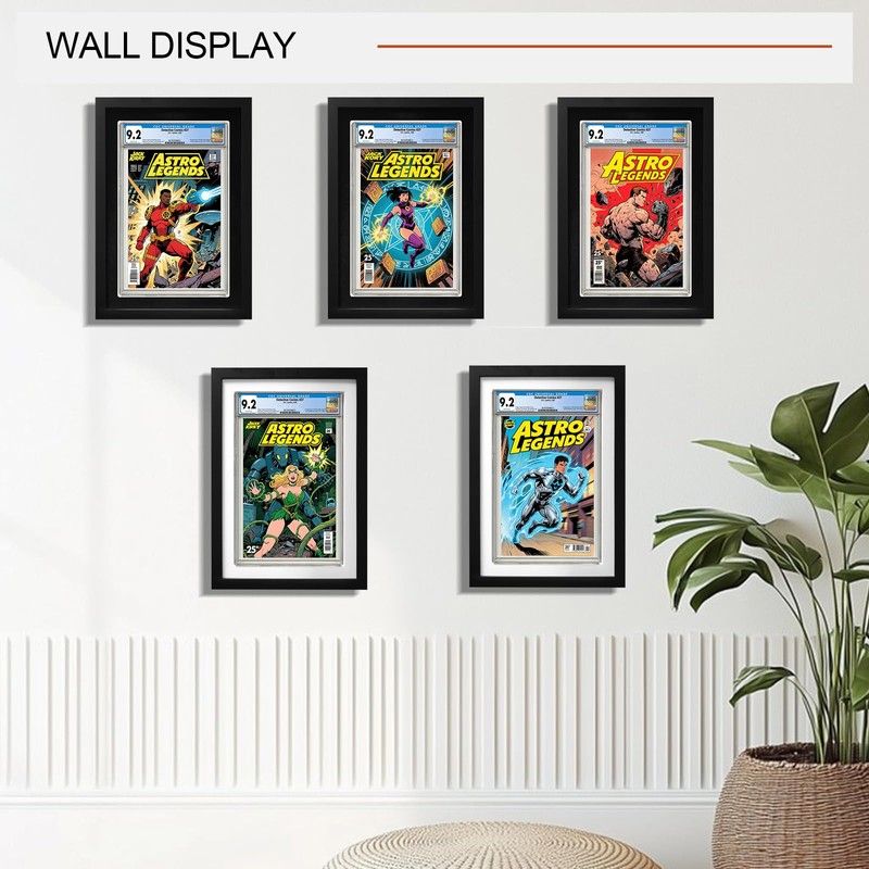 Allenkwok Single Graded Comic Book Frame for Standard CGC Slabs,