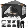 COBIZI 10x10 Pop Up Canopy Tent with 4 Removable Sidewalls,