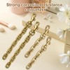 Pack of 4 Bag Extension Chain Alloy, 12-17 cm Bag