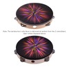 10 Inch Wooden Rdiant Tambourine Handbell Hand Drum with Double