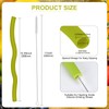 6 PCS Extra Wide Reusable Silicone Straws for Boba, Bubble